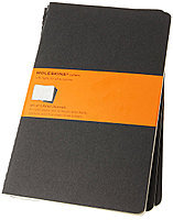 Набор Moleskine Cahiers – Большой черный линованный
