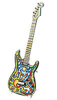 Декоративная Гитара Fender Stratocaster – Солнце