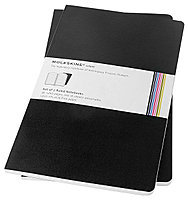 Набор Moleskine Volant — большой линованный, черный