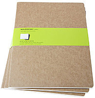 Набор Moleskine Cahiers – Альбомный бежевый нелинованный