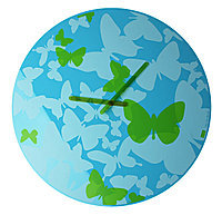 Настенные часы Green butterfly